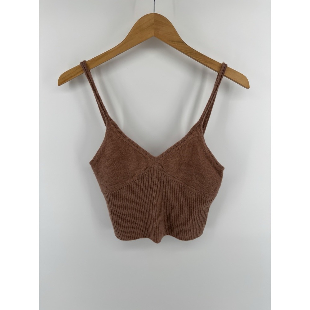 NWT The Cashmere Project Bralette Sz M 100% Cashmere Quiet Luxury Chic MSRP $156